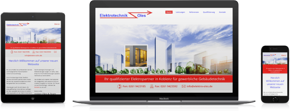 #webdesignkoblenz - Elektrotechnik Oles | Koblenz Rheinland-Pfalz - Gewerbliche Gebäudetechnik www.elektro-oles.de