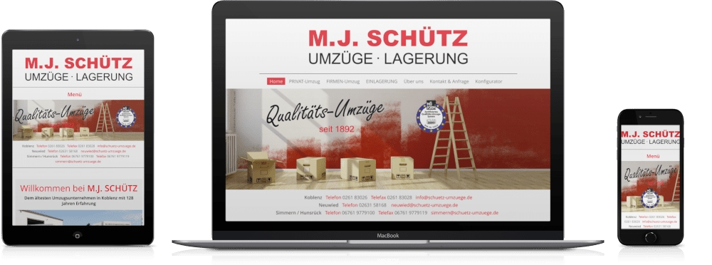 #webdesignkoblenz - M.J. SCHÜTZ Umzüge Lagerung Koblenz Rheinland-Pfalz www.schuetz-umzuege.de